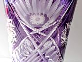 Violetinė krištolo vaza 35,5 cm - nuotraukos Nr. 6