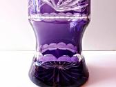 Violetinė krištolo vaza 35,5 cm - nuotraukos Nr. 8