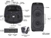 Bluetooth vakarėlių belaidė kolonėlė Acoustic Solu - nuotraukos Nr. 4