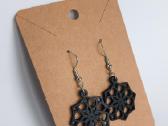3D spausdinti juodi auskarai - nuotraukos Nr. 3