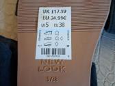 New Look naujos natūralios odos juodos basutės - nuotraukos Nr. 6