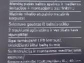 Lubų ventiliatorius su LED šviestuvu - nuotraukos Nr. 2