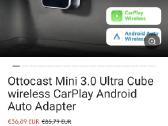 Belaidis Carplay Android Auto Ottocast 3.0 cube - nuotraukos Nr. 2