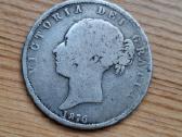 Britanija 1876 1/2 kronos (sidabras)