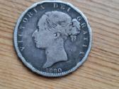 Britanija 1880 1/2 kronos (sidabras)