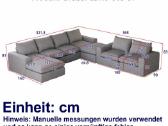 Modulinė L formos aksominė sofa, 321 * 368 * 81 cm - nuotraukos Nr. 3