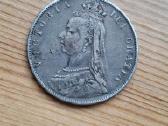 Britanija 1889 1/2 kronos (sidabras)