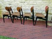 Vintažinės mid century valgomojo kėdės - nuotraukos Nr. 5