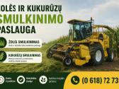 Atliekame žolės, kukurūzų smulkinimo paslauga.