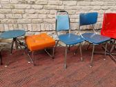 Vintažinės mid century Bauhaus st.kėdės,pufai - nuotraukos Nr. 4