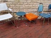 Vintažinės mid century Bauhaus st.kėdės,pufai - nuotraukos Nr. 5