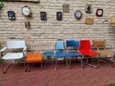 Vintažinės mid century Bauhaus st.kėdės,pufai - nuotraukos Nr. 23