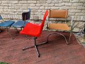 Vintažinės mid century Bauhaus st.kėdės,pufai - nuotraukos Nr. 32