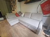 Sofa lova Ikea Friheten smėlio spalvos