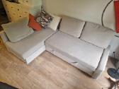 Sofa lova Ikea Friheten smėlio spalvos - nuotraukos Nr. 2