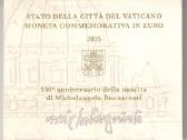 2 euro moneta Vatikanas 2025 Michelangelo
