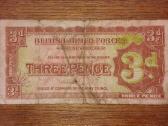 Anglijos 3 pencu banknotas