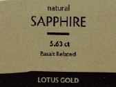 Naturalus, nekaitintas safyras (5,63 ct) - nuotraukos Nr. 2