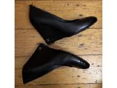Chanel Black Leather Cс Wedge Pumps, 39 - nuotraukos Nr. 4