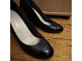 Chanel Black Leather Cс Wedge Pumps, 39 - nuotraukos Nr. 8