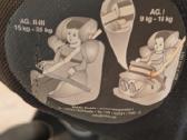 Dvi vaikiškos automobilinės kėdutės su isofix