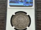 Vokietija 3 markes 1910 Hesse-darmstadt Ngs Ms62 - nuotraukos Nr. 2