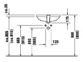 Praustuvas po stalviršiu Duravit D-code 525x320 - nuotraukos Nr. 4