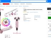 Paspirtukas Kidwell Vento Unicorn, rožinis - nuotraukos Nr. 3