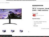 LG 34col. 21:9 Ultrawide 34401440 monitorius - nuotraukos Nr. 2