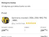 Suvirinimo inverteris 200a 230v Mig, Tig - nuotraukos Nr. 2