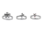 Aukso (750) žiedų tripletas su deimantais (1,48ct) - nuotraukos Nr. 10