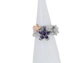 Aukso (750) žiedų tripletas su deimantais (1,48ct) - nuotraukos Nr. 11