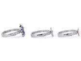 Aukso (750) žiedų tripletas su deimantais (1,48ct) - nuotraukos Nr. 12