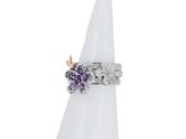Aukso (750) žiedų tripletas su deimantais (1,48ct) - nuotraukos Nr. 15