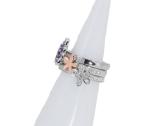 Aukso (750) žiedų tripletas su deimantais (1,48ct) - nuotraukos Nr. 18