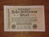 Vokietijos 10 mln markių banknotas