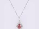 Aukso pakabukas su rožiniu LG briliantu (1,38ct) - nuotraukos Nr. 3