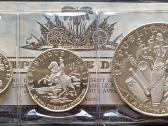 (514) 5,10,25 gurdai 1968m. Haitis 188g. Sidabras - nuotraukos Nr. 2