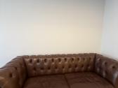 Prabangi skandinaviška odinė Furninova sofa