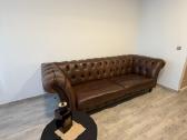 Prabangi skandinaviška odinė Furninova sofa - nuotraukos Nr. 3
