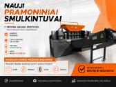 Smulkintuvas metalo plastiko kartono gumos betono