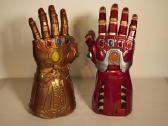 Thanos ir Iron Man kolekcinės pirštinės