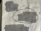 Dvivietė ikea sofa - nuotraukos Nr. 2