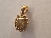 Aukso pakabukas su deimantais (0,43ct)