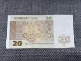 20 Latų banknotas 1992 m. - nuotraukos Nr. 2