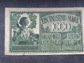 1000 markių Ost banknotas 1918 m. - nuotraukos Nr. 2
