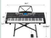 Mustar elektroninis pianinas,61 klavišo - nuotraukos Nr. 3