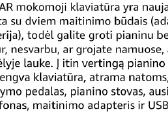 Mustar elektroninis pianinas,61 klavišo - nuotraukos Nr. 6