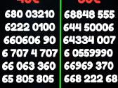 Gražus numeris 50006 už 30€/40€