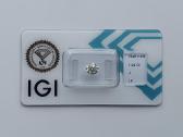 Ypatingo skaidrumo natūralus 1.04 ct briliantas